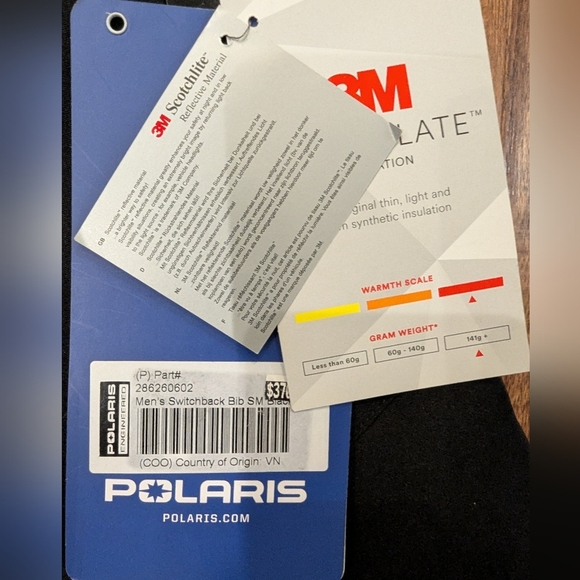 Polaris Jacket & Switchback Bib Snowpants Black Fit Mens small Women M/L - Picture 11 of 16